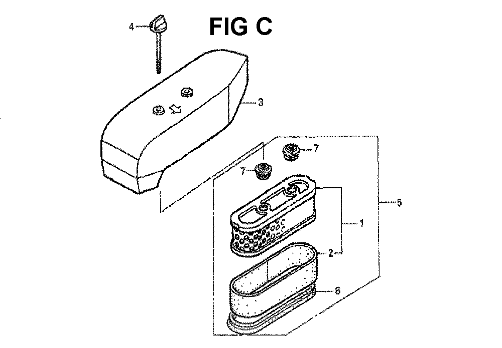 Fig-9 Diagram and Parts List for GXV160K1 Type SFLA Honda Engine