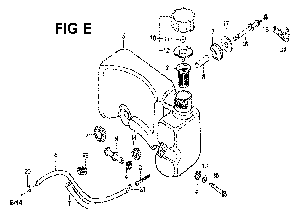 Fig-1 Diagram and Parts List for GXV160 Type N1S Honda Engine