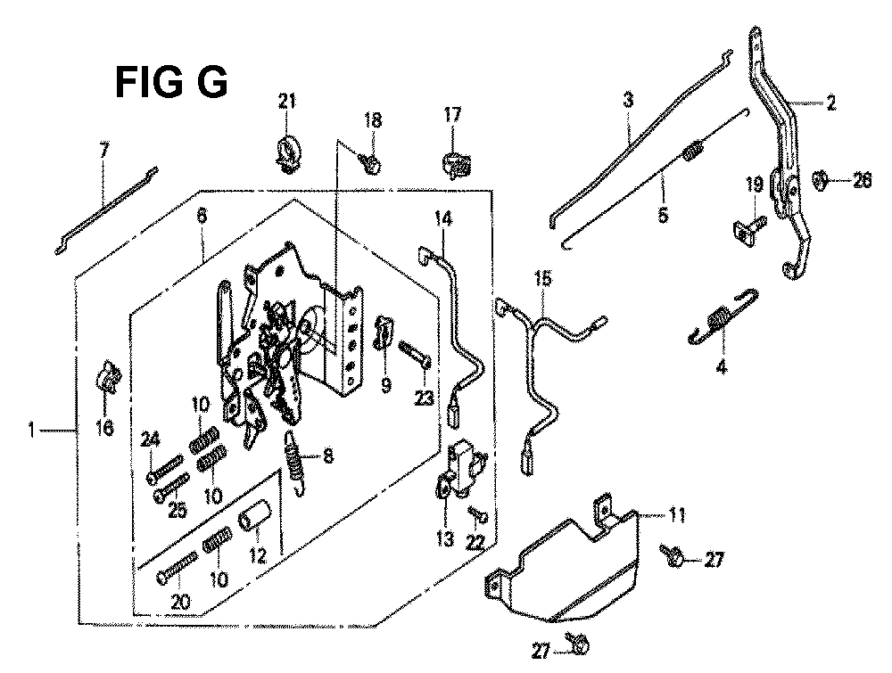 Fig-4 Diagram and Parts List for GXV160K1 Type SFL Honda Engine