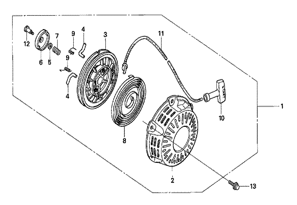 Fig-0 Diagram and Parts List for GX120U1 Type QME4 Honda Engine