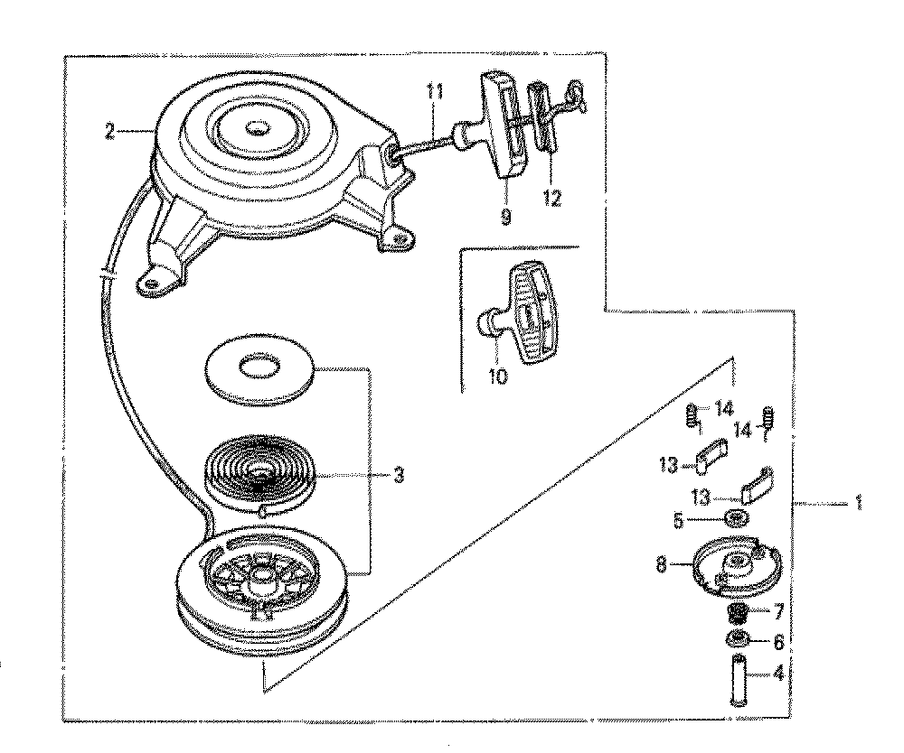 Fig-0 Diagram and Parts List for GXV140 Type A11 Honda Engine