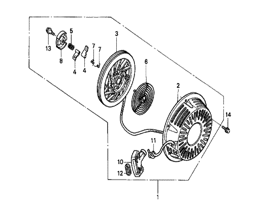 Fig-0 Diagram and Parts List for GX240K1 Type VH12A Honda Engine