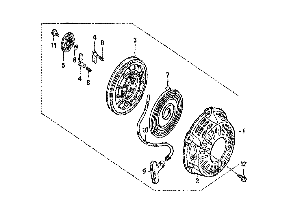 Fig-0 Diagram and Parts List for GX160K1 Type SNX1 Honda Engine