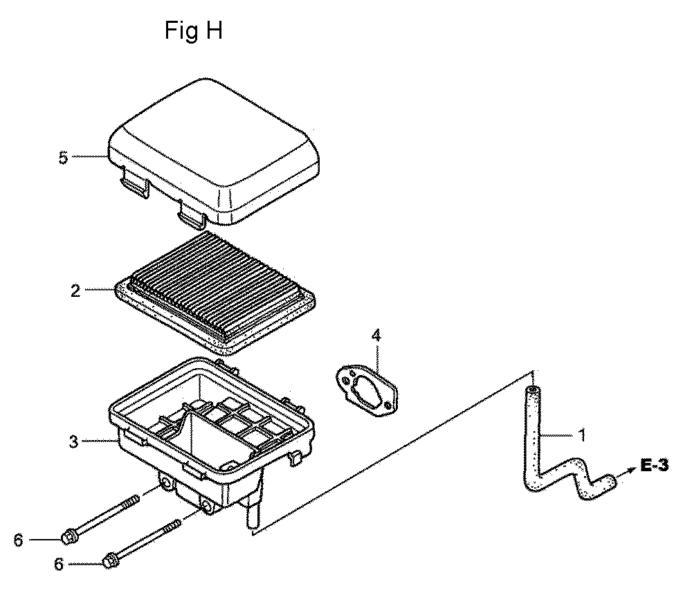 Fig-8 Diagram and Parts List for GC160LA Type QHAJ Honda Engine