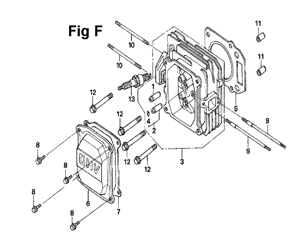 Fig-2 Diagram and Parts List for GXV160UA1 Type A1T Honda Engine