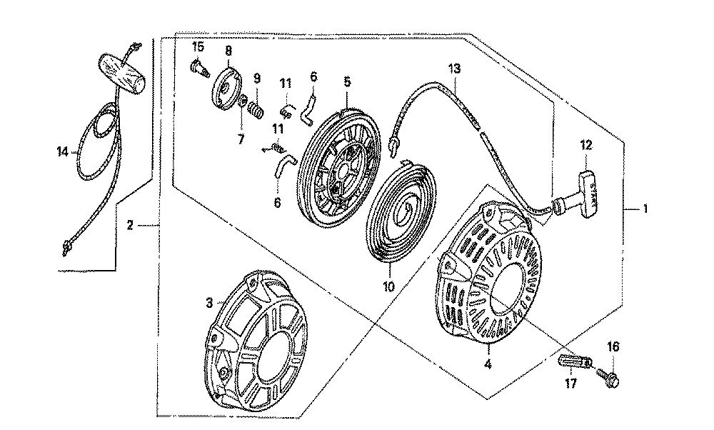 Fig-0 Diagram and Parts List for GX160K1 Type RMB4 Honda Engine