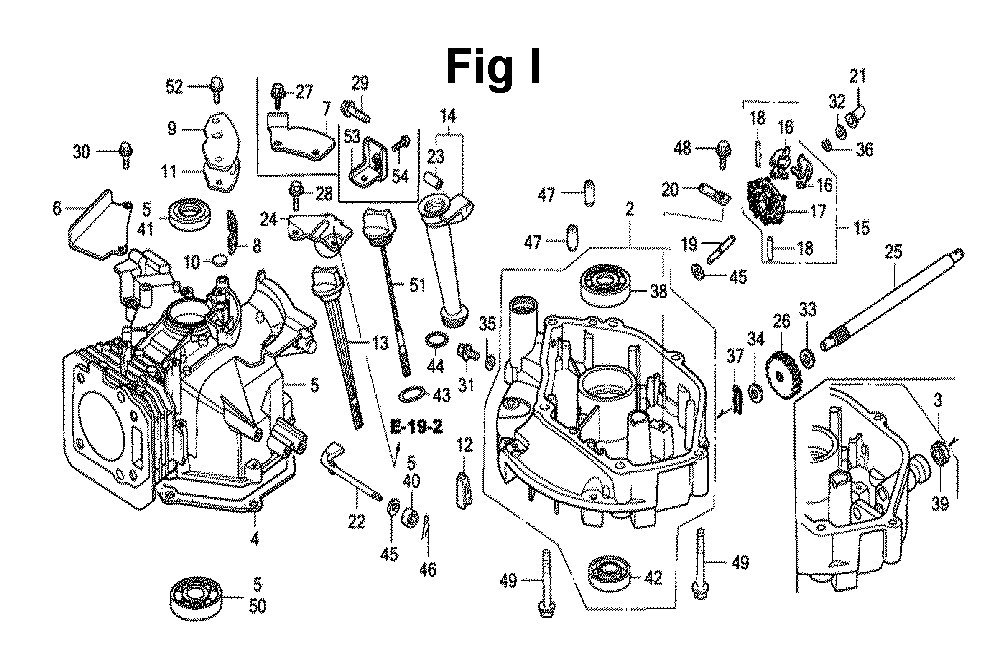 Fig-5 Diagram and Parts List for GXV160K1 Type A12 Honda Engine