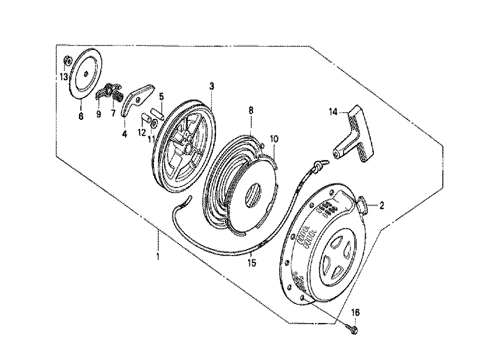 Fig-0 Diagram and Parts List for GX160K1 (VSG)(86-9099999) Honda Engine