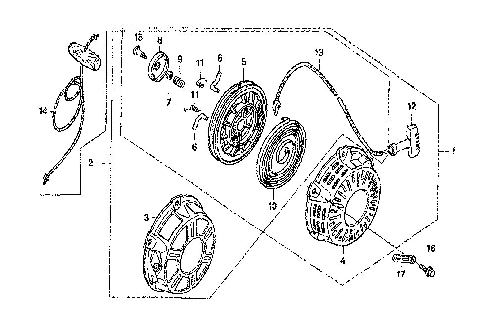 Fig-0 Diagram and Parts List for GX160K1 Type VED6 Honda Engine