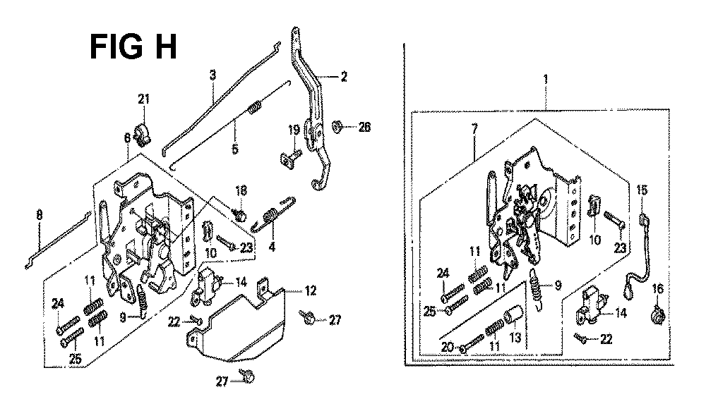Fig-1 Diagram and Parts List for GXV160 Type P Honda Engine