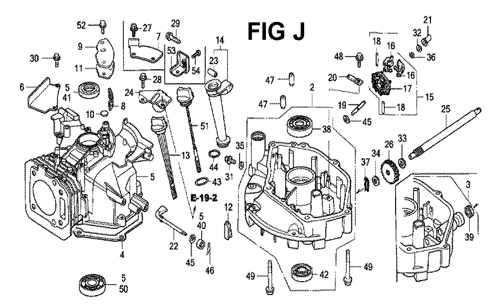Fig-5 Diagram and Parts List for GXV160K1 Type N5 Honda Engine