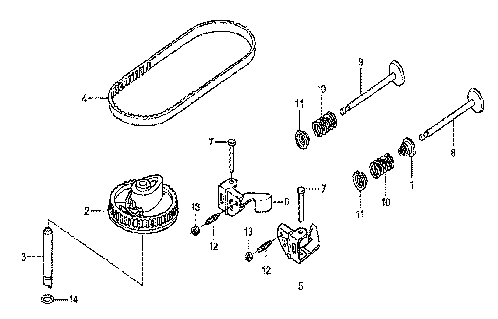 Fig-0 Diagram and Parts List for GSV190A Type N1U Honda Engine