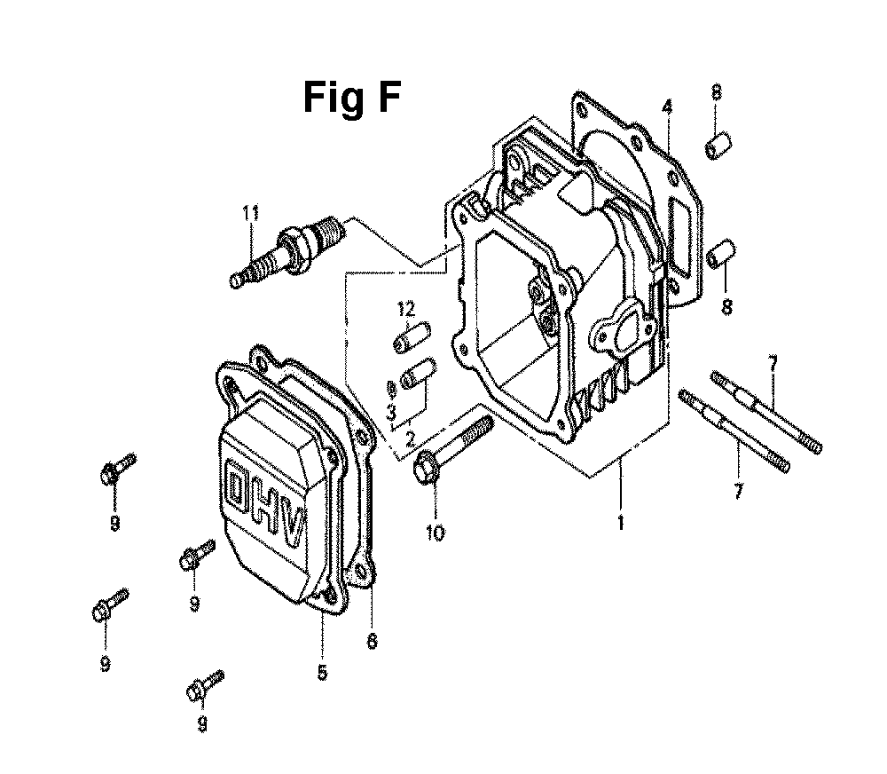 Fig-8 Diagram and Parts List for GXV140 Type A1KT Honda Engine