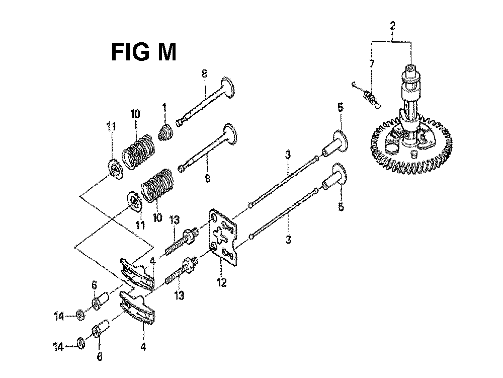 Fig-12 Diagram and Parts List for GXV160H2 Type N1F Honda Engine