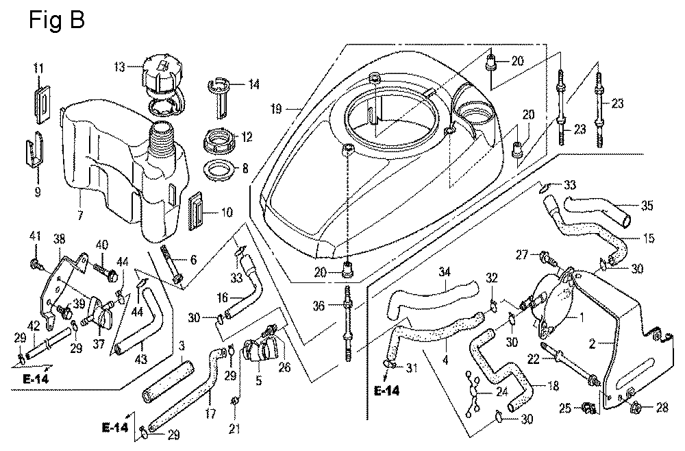 Fig-2 Diagram and Parts List for GCV160LA Type S3H Honda Engine