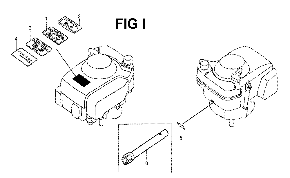 Fig-12 Diagram and Parts List for GXV160K1 Type A1S Honda Engine