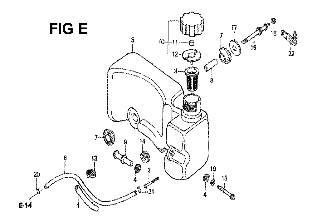 Fig-2 Diagram and Parts List for GXV160 Type SFS Honda Engine