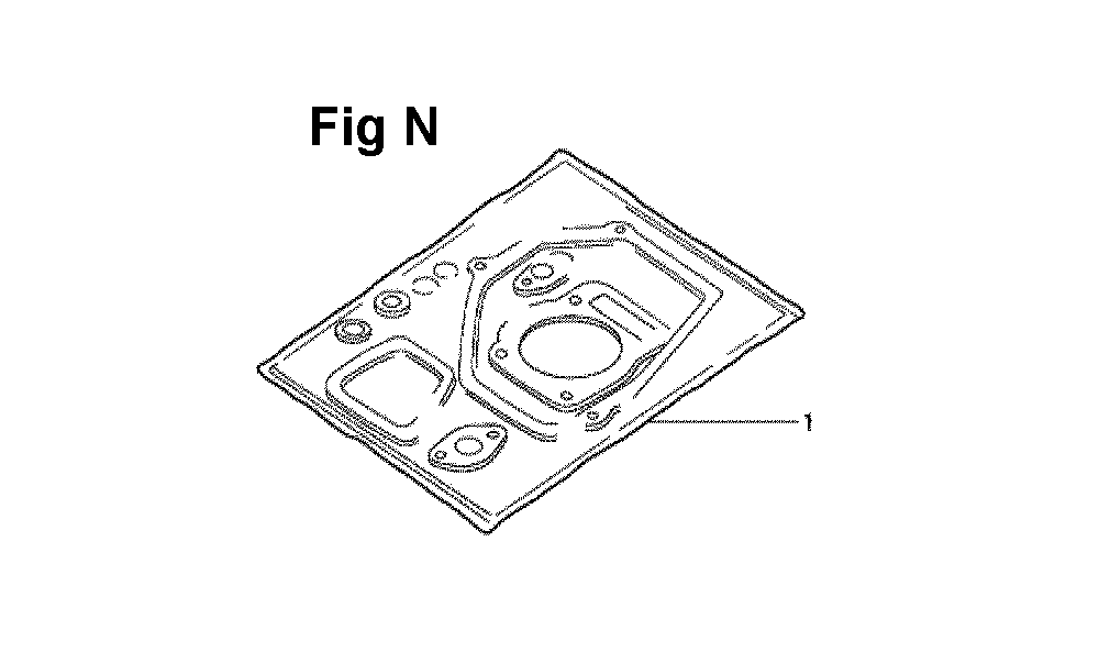 Fig-8 Diagram and Parts List for GXV120 Type N2TA Honda Engine