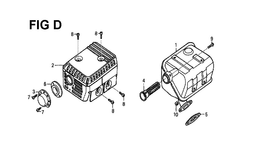 Fig-1 Diagram and Parts List for GX160H1 Type QXBRA Honda Engine