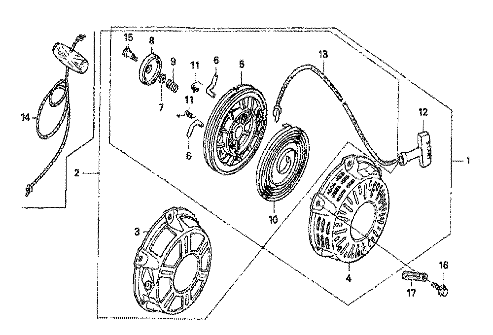 Fig-0 Diagram and Parts List for GX160K1 Type LD Honda Engine