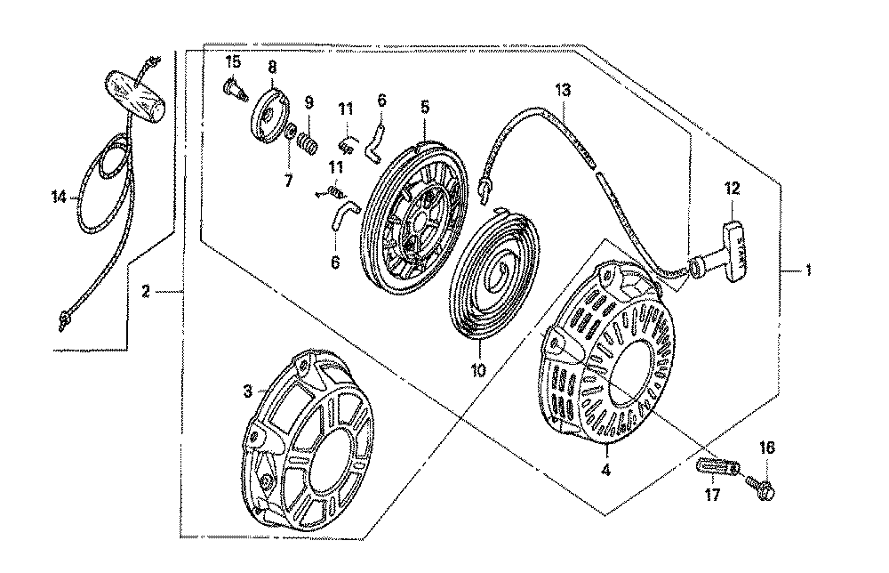 Fig-0 Diagram and Parts List for GX160K1 Type VSD Honda Engine