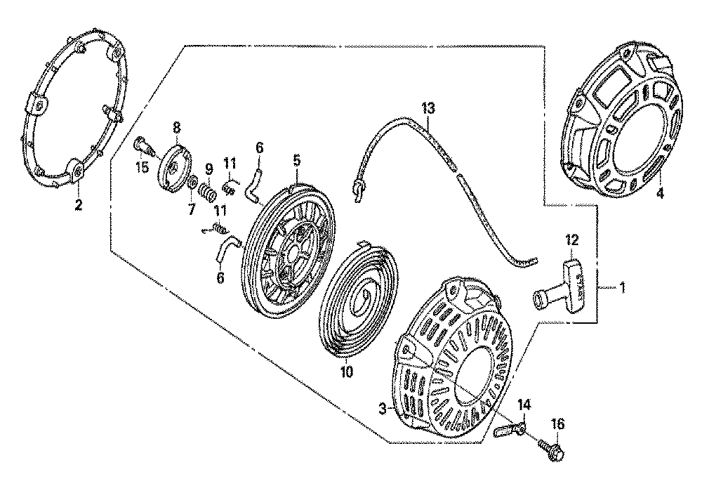 Fig-0 Diagram and Parts List for GX200U Type QXS2 Honda Engine