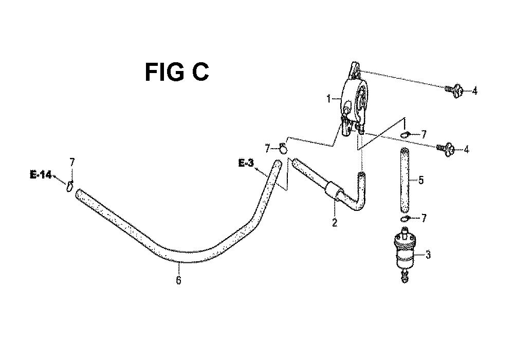 Fig-3 Diagram and Parts List for GXV530 U4-1070150 Honda Engine