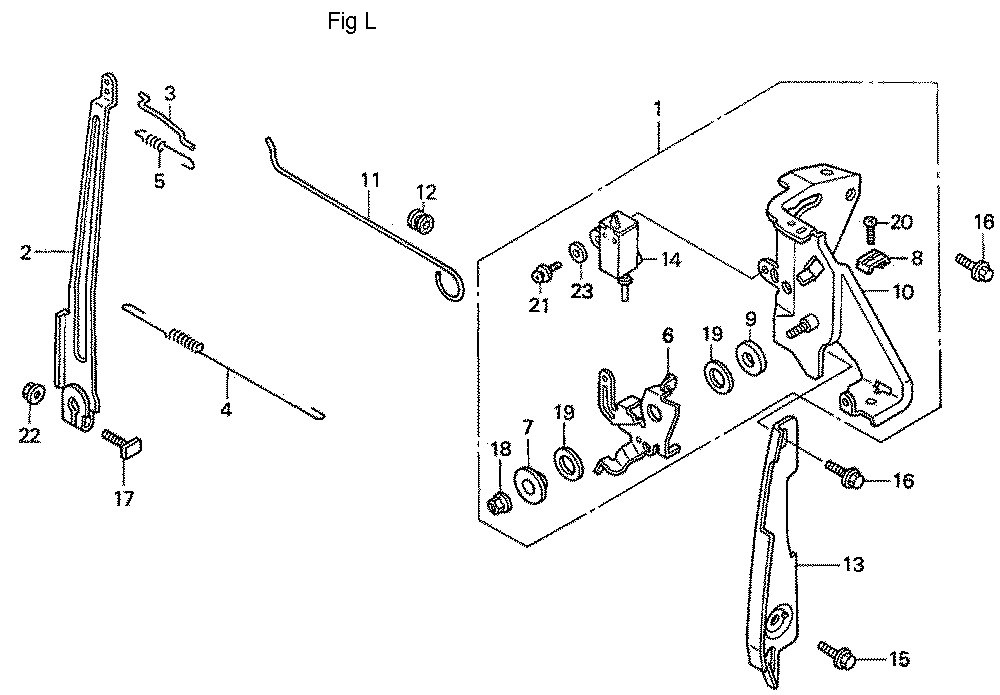 Fig-12 Diagram and Parts List for GC190A Type QHA1 Honda Engine