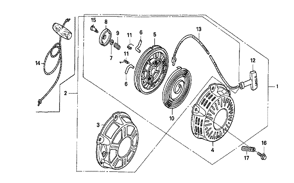 Fig-0 Diagram and Parts List for GX160K1 Type SXE Honda Engine