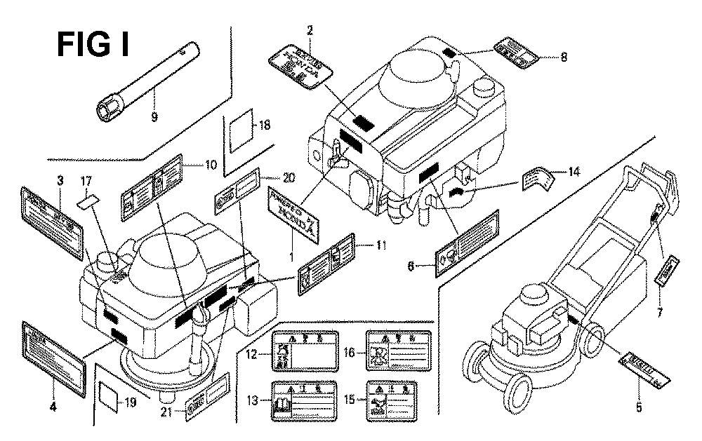 Fig-1 Diagram and Parts List for GXV160 Type N5 Honda Engine