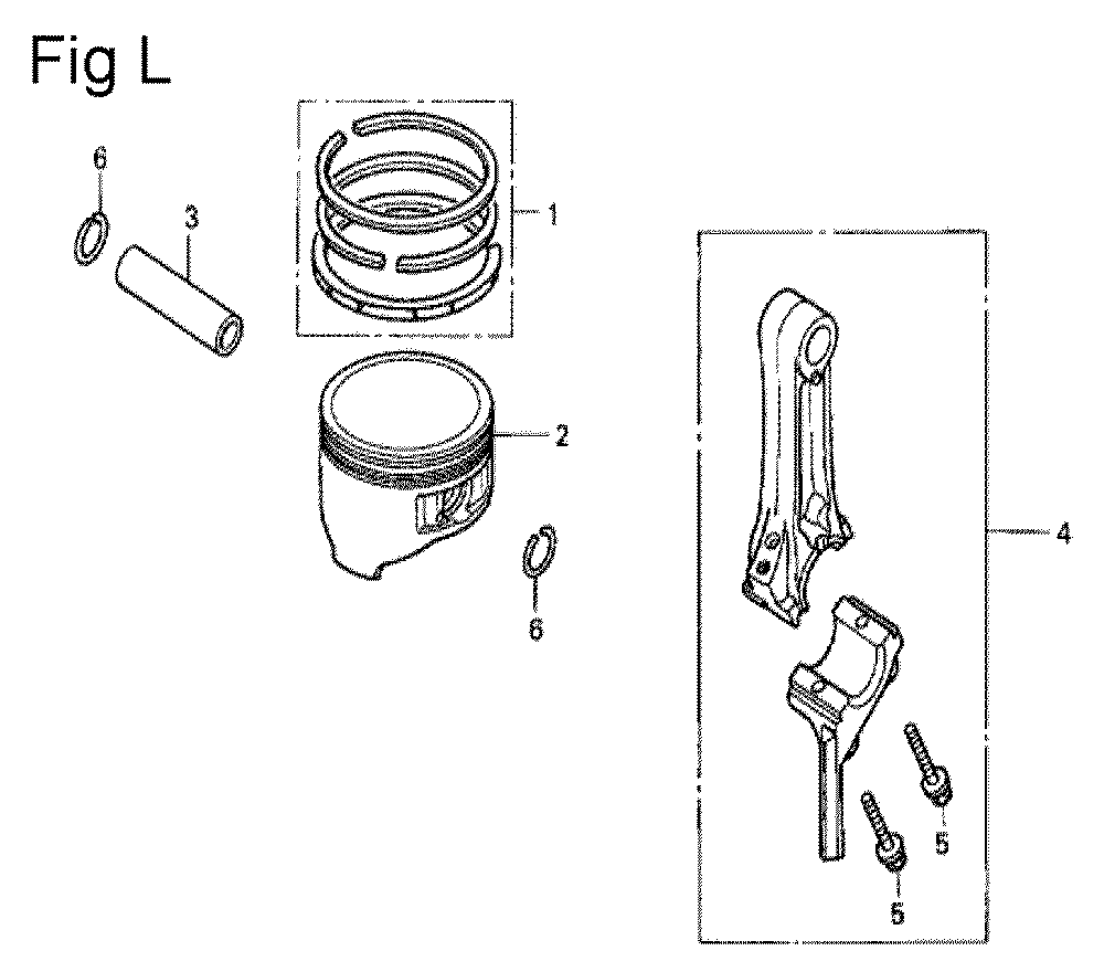 Fig-12 Diagram and Parts List for GS190A Type QBE Honda Engine