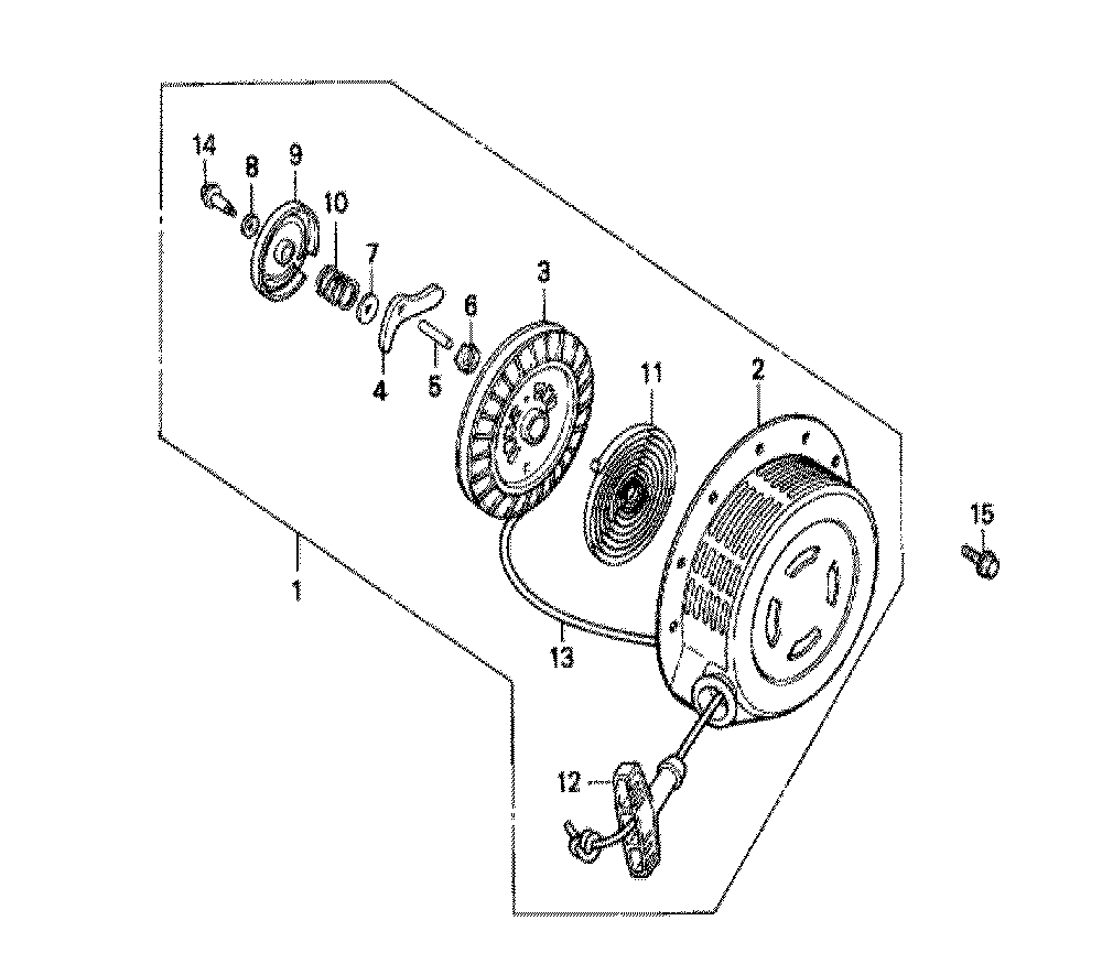 Fig-0 Diagram and Parts List for GX240 Type SHB Honda Engine