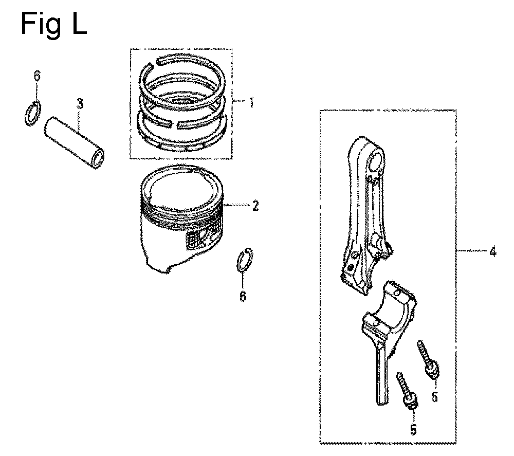 Fig-12 Diagram and Parts List for GC135 Type QHE3 Honda Engine