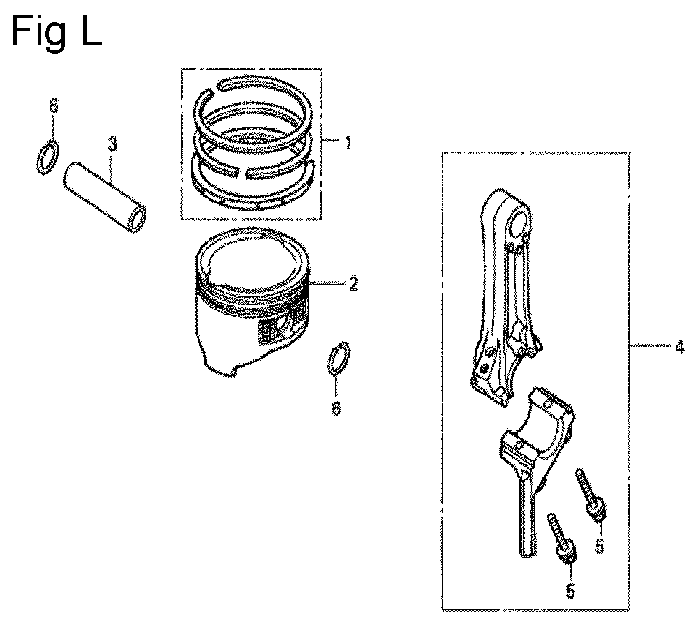Fig-12 Diagram and Parts List for GC135 Type SHE2 Honda Engine