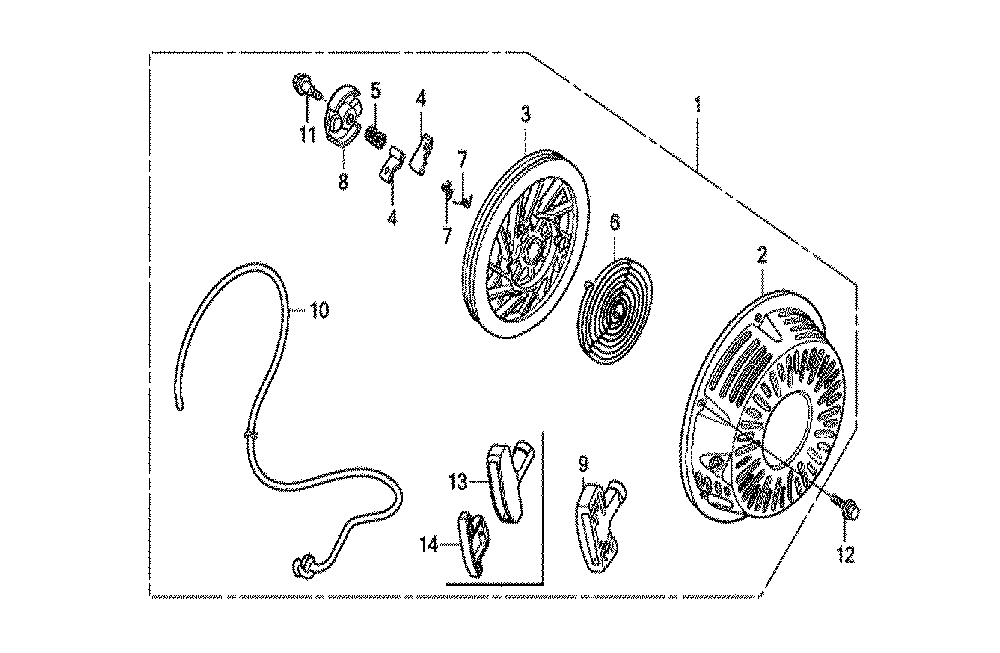 Fig-0 Diagram and Parts List for GX270U Type LXU Honda Engine
