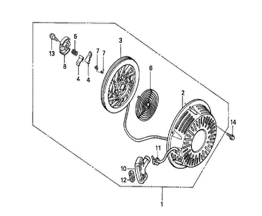 Fig-0 Diagram and Parts List for GX270 Type QSC9A Honda Engine