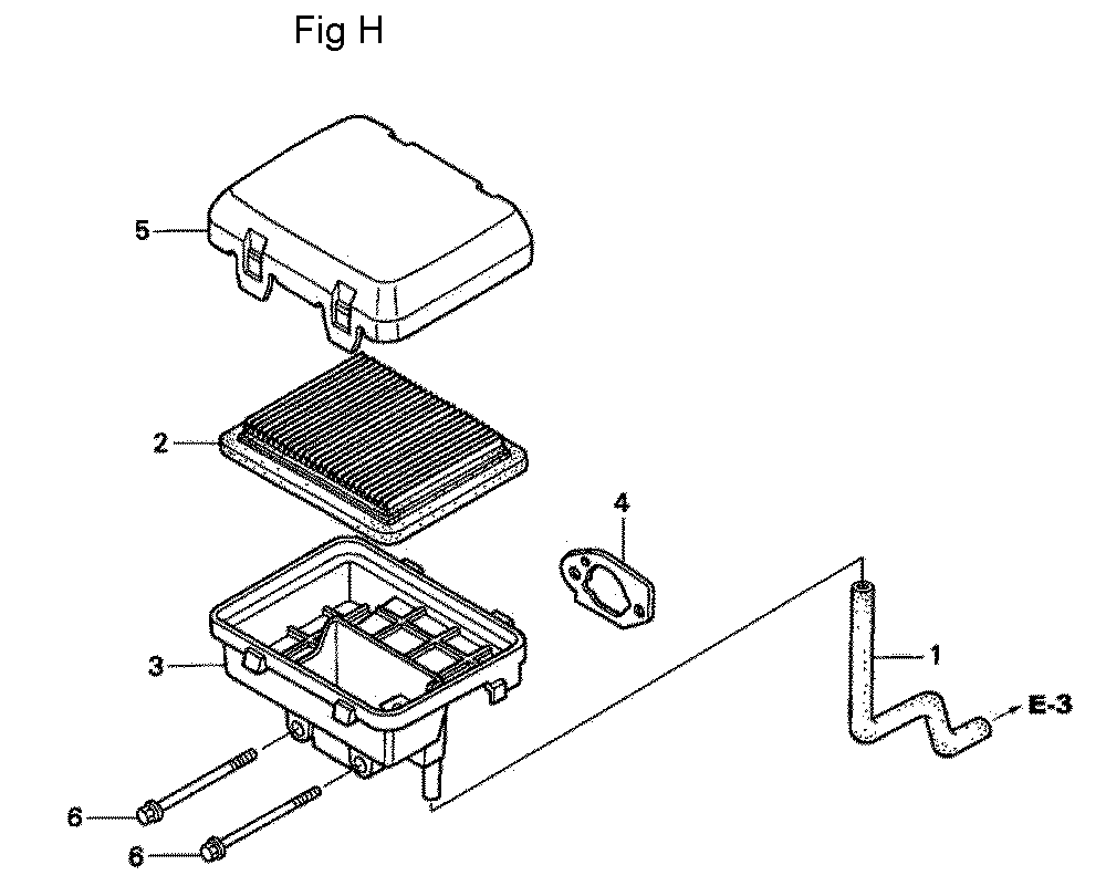 Fig-8 Diagram and Parts List for GC160A Type QHA1 Honda Engine