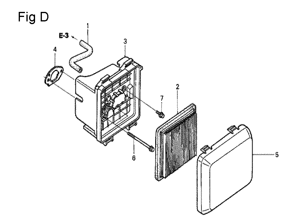 Fig-4 Diagram and Parts List for GCV190A Type N1A Honda Engine