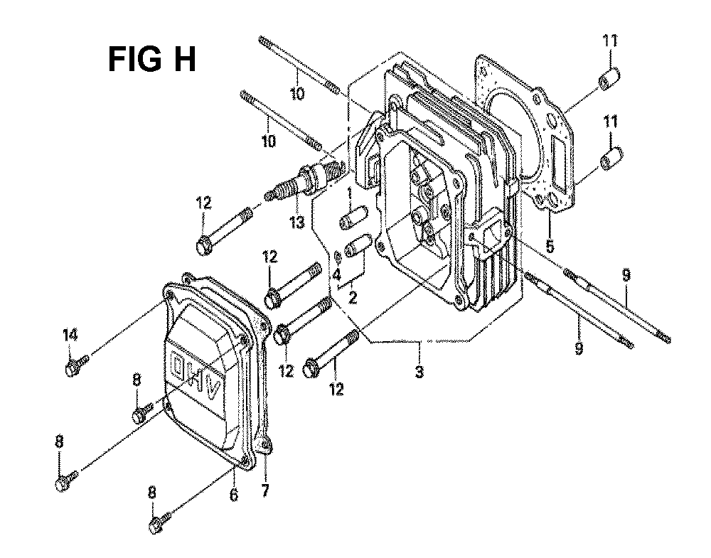 Fig-4 Diagram and Parts List for GXV160H2 Type N1F5 Honda Engine