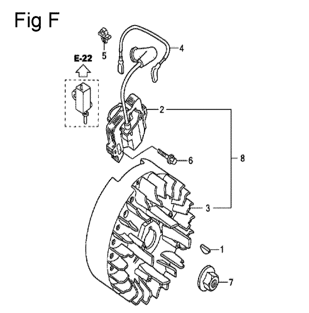 Fig-6 Diagram and Parts List for GC190LA Type QHC Honda Engine