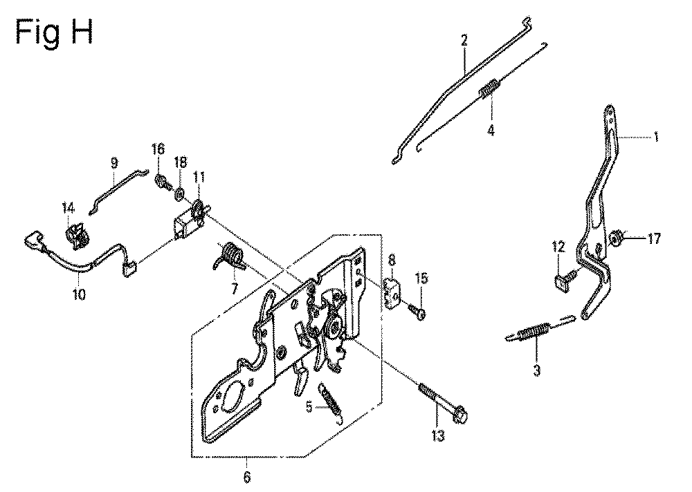 Fig-8 Diagram and Parts List for GSV190A Type S3TE Honda Engine