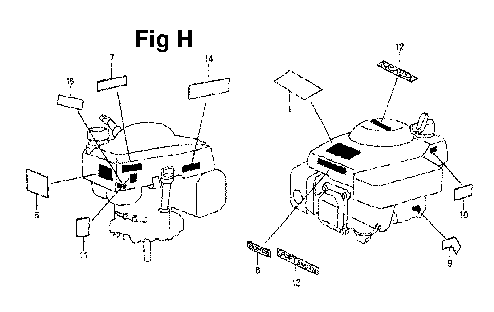 Fig-11 Diagram and Parts List for GXV140 Type A1KY Honda Engine