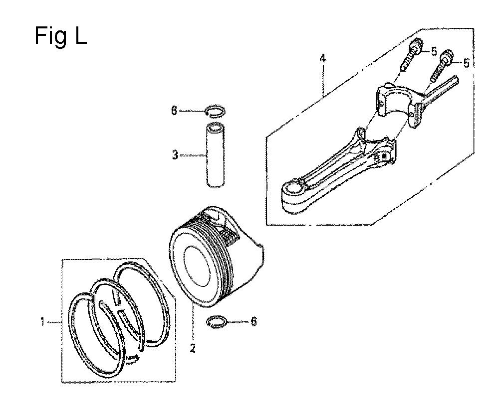 Fig-12 Diagram and Parts List for GCV190A Type A1AE Honda Engine