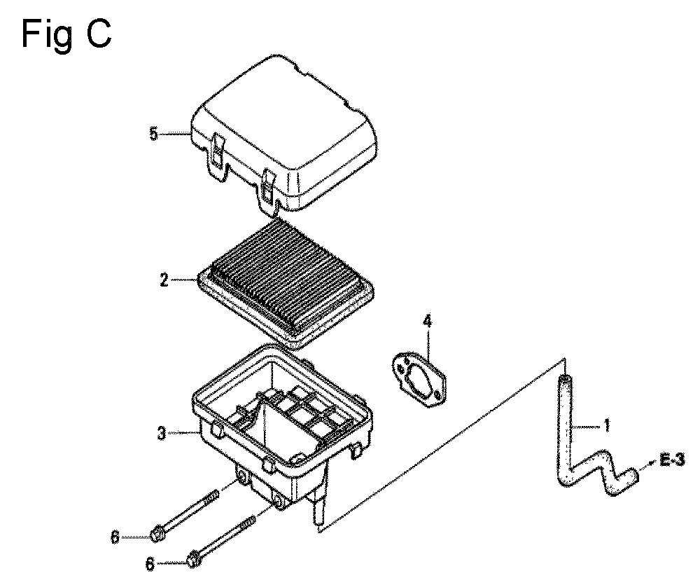 Fig-3 Diagram and Parts List for GC135 Type WME1 Honda Engine