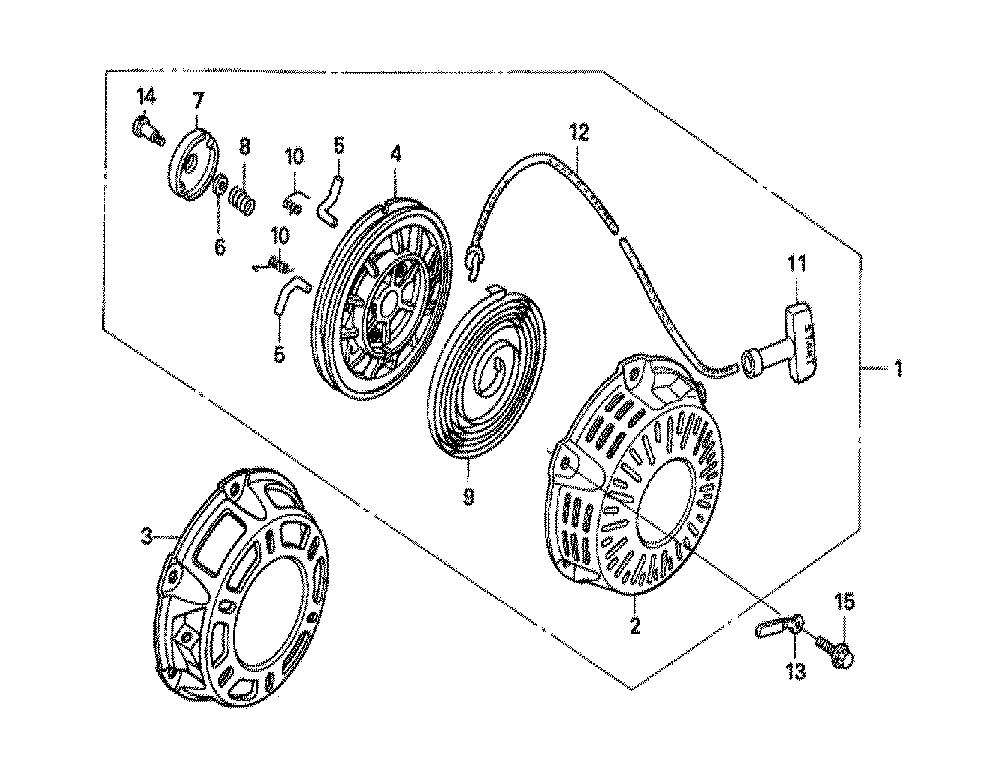 Fig-0 Diagram and Parts List for GX160U1 Type RTB2 Honda Engine