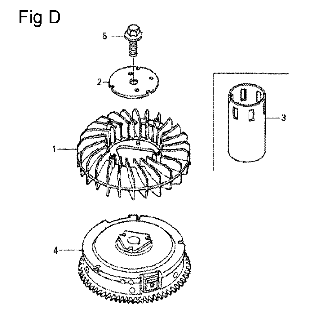 Fig-4 Diagram and Parts List for GCV530 Type QEA1A Honda Engine