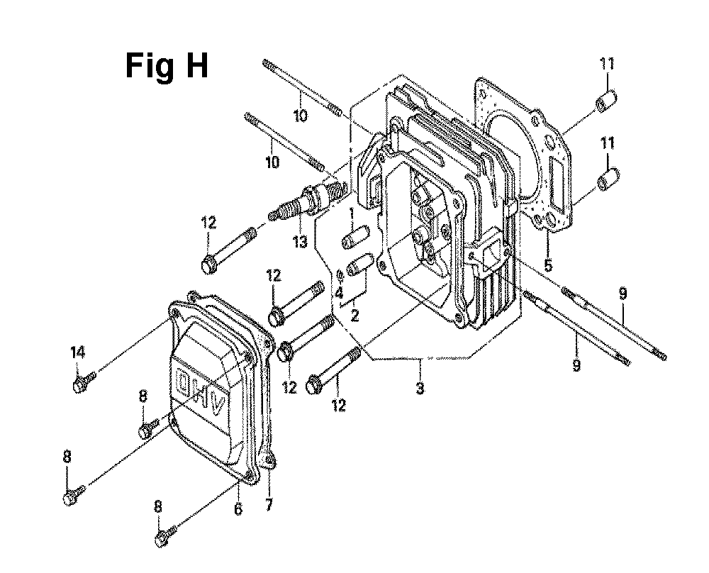 Fig-8 Diagram and Parts List for GXV160H2 Type T1AH Honda Engine