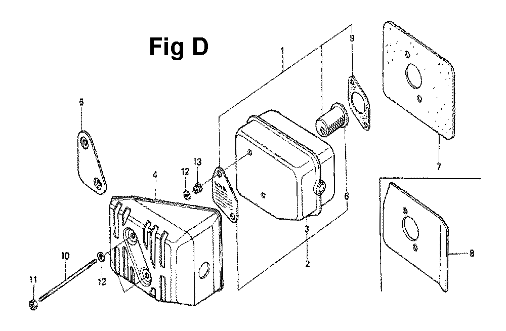 Fig-3 Diagram and Parts List for GXV120 Type N1B Honda Engine