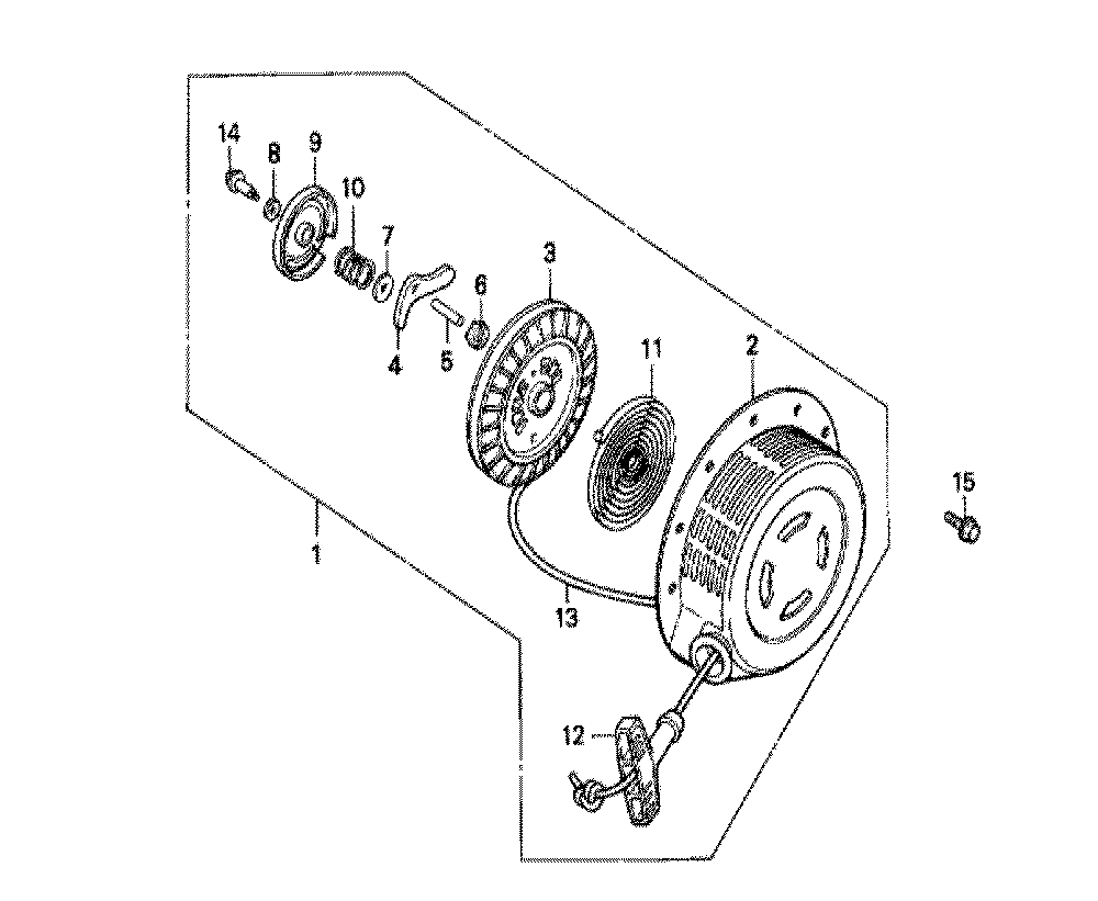 Fig-0 Diagram and Parts List for GX240 Type STQ Honda Engine