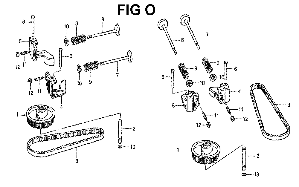 Fig-6 Diagram and Parts List for GXV530 Type EXA1A Honda Engine